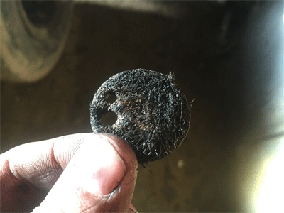 Стостояние сетки-испарителя очень плохое Isparitel' Webasto 2000st